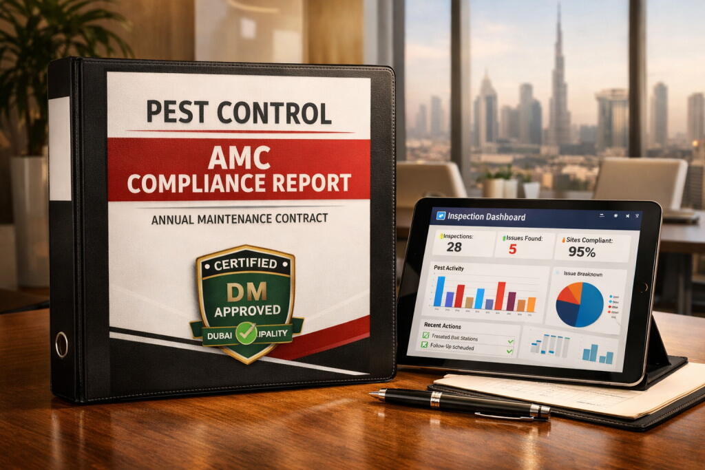 AMC pest control compliance report Dubai — Supernova Services